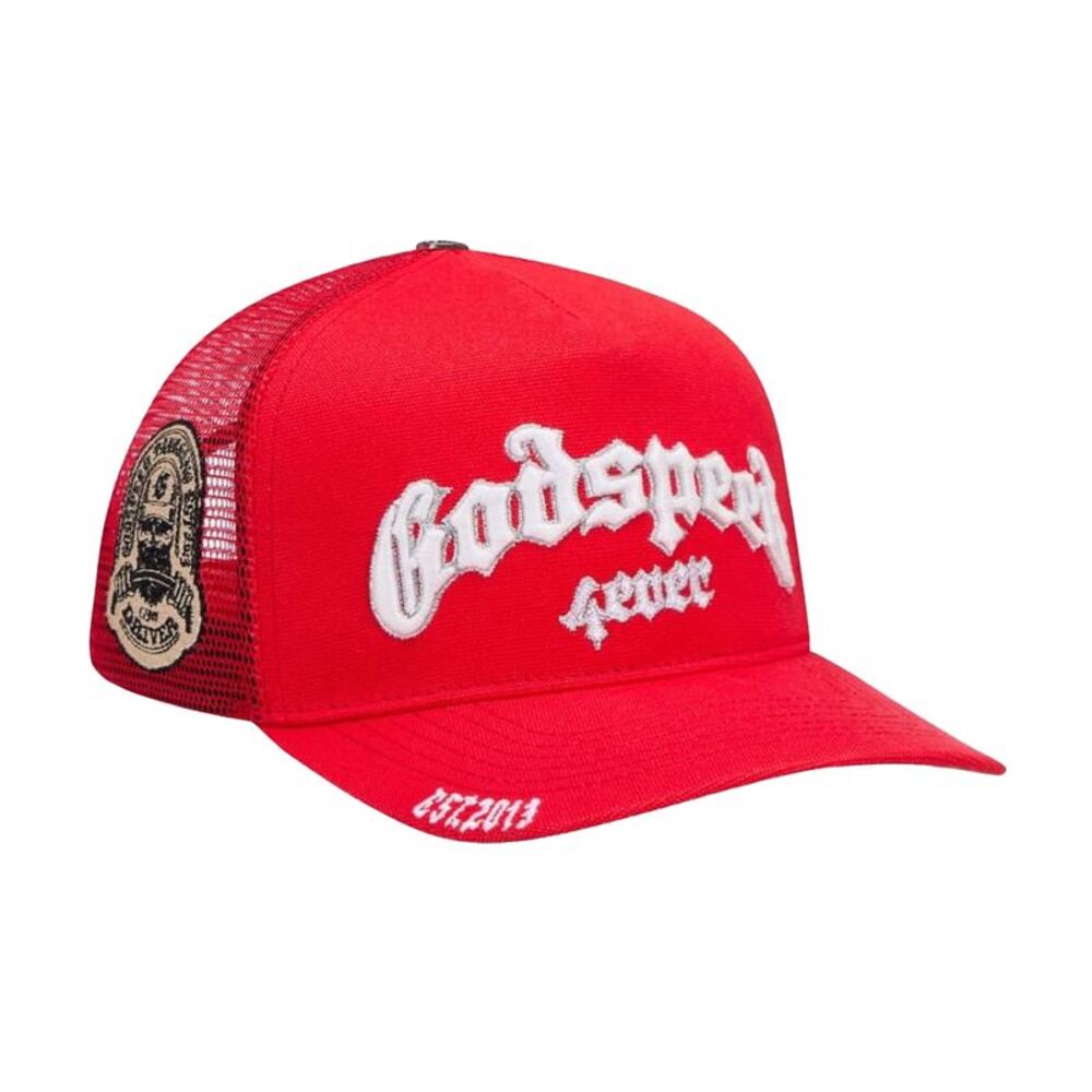 Godspeed Trucker Hat Forever Mens Red 4EVERHAT